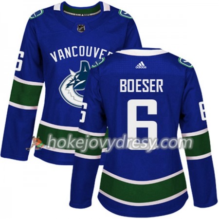Dámské Hokejový Dres Vancouver Canucks Brock Boeser 6 Adidas 2017-2018 Modrá Authentic